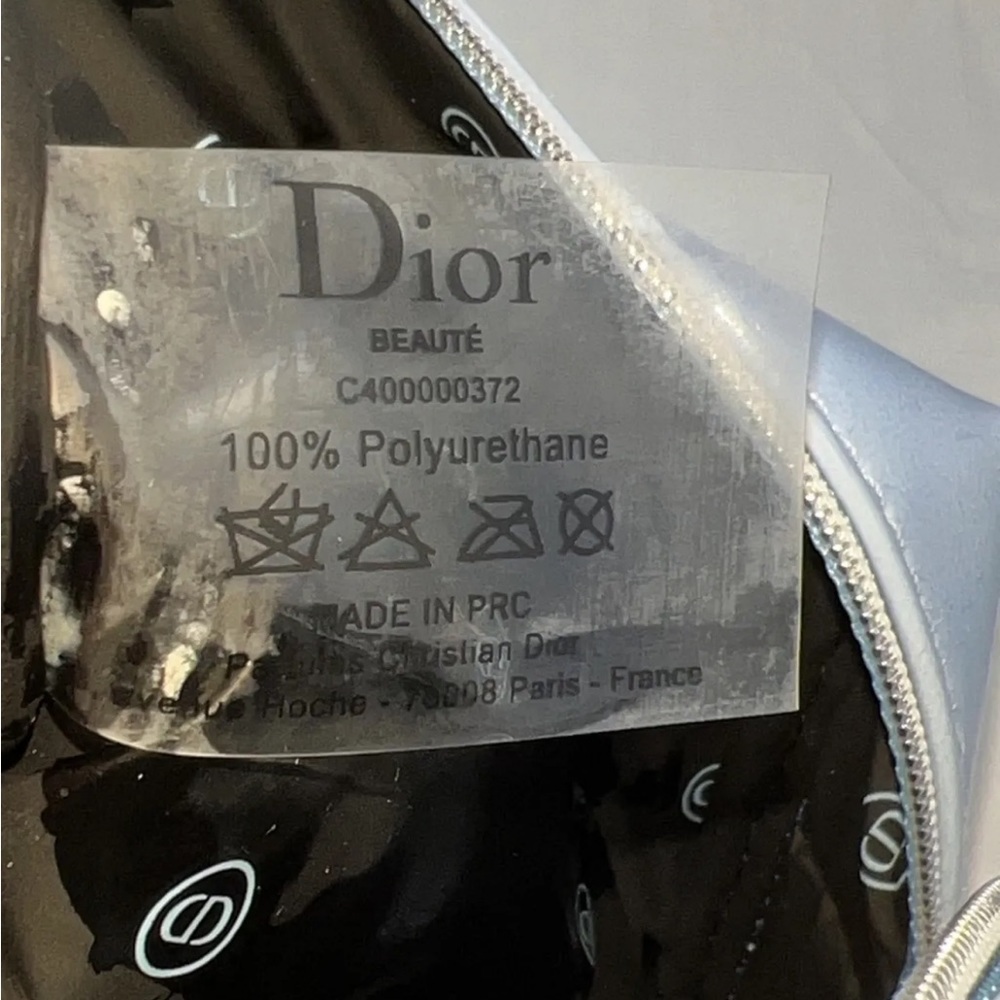 Christian Dior Aqua Blue Mini PVC Cosemtic Pouch - Picture 10 of 12